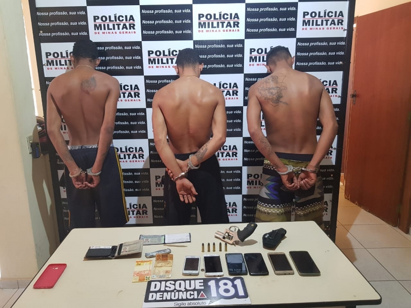 PM prende suspeitos de roubo a agência dos Correios em Lagoa da Prata