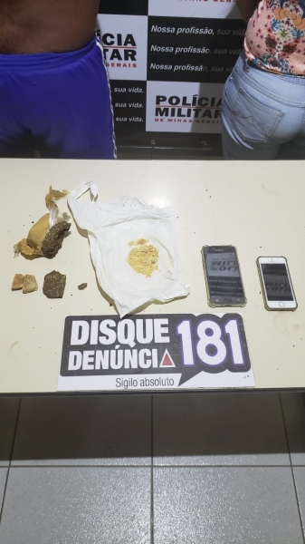 Dupla é presa suspeita de tráfico de drogas em Lagoa da Prata