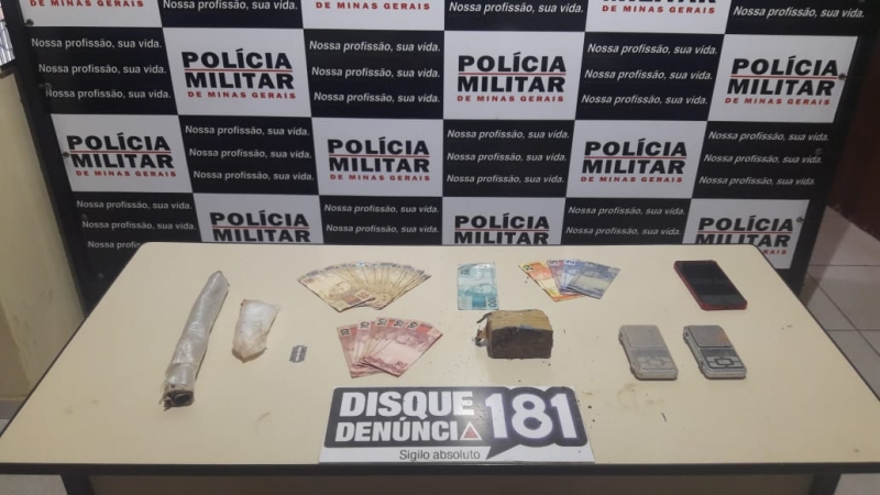 PM prende dois homens por tráfico de drogas em Lagoa da Prata