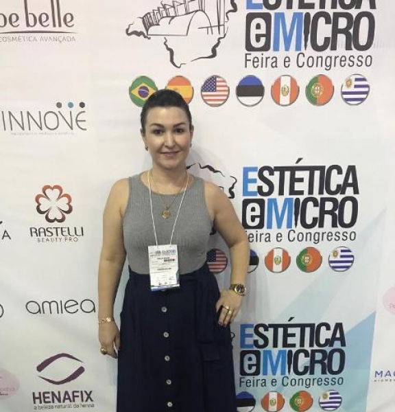 Érica Egídio participa de Feira da Estética e Micropigmentação