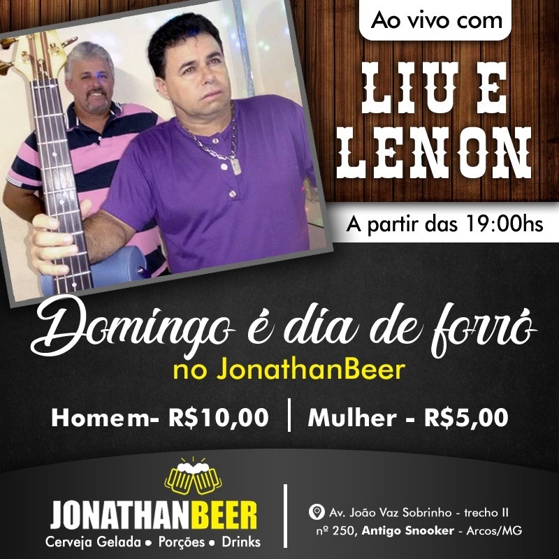 Venha dançar um forró animado no Jonathan Beer!