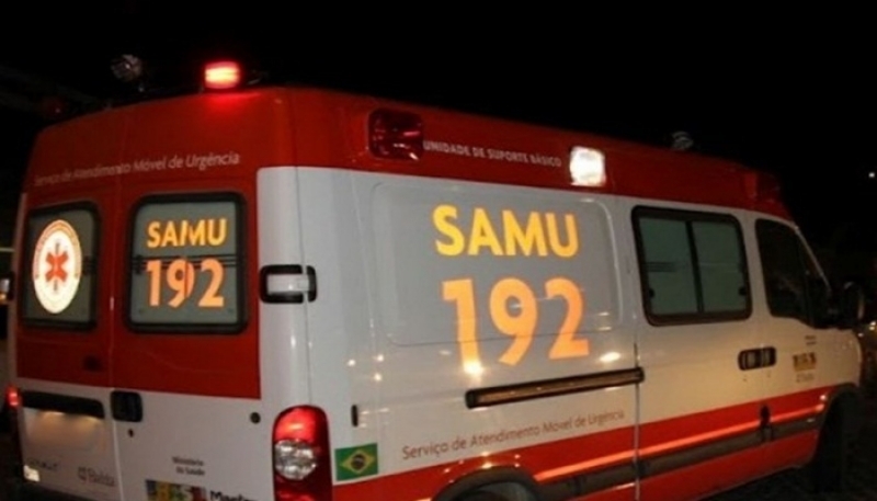Samu atende vítima de agressão física em Lagoa da Prata