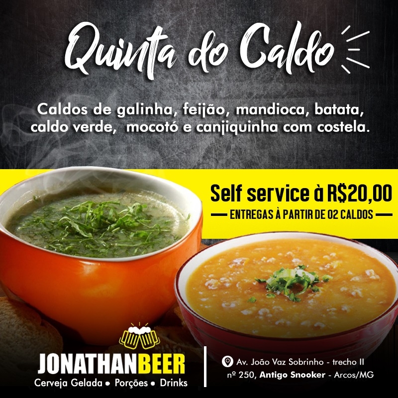 Venha para a Quinta do Caldo no Jonathan Beer!