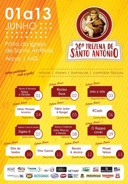 Vem pra 20ª Trezena de Santo Antônio
