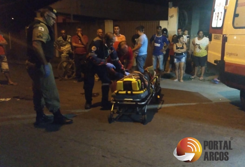 Em Arcos - Homem sofre atropelamento no bairro Niterói