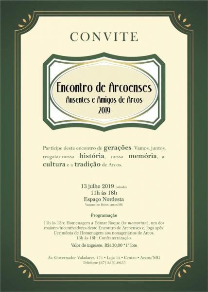 102 nonagenários e centenários serão homenageados no “Encontro de Arcoenses  Ausentes e Amigos de Arcos 2019”