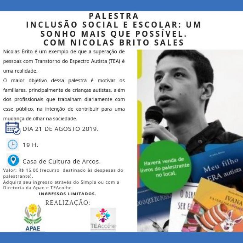 AUTISMO: INCLUSÃO SOCIAL E ESCOLAR. UM SONHO MAIS QUE POSSÍVEL