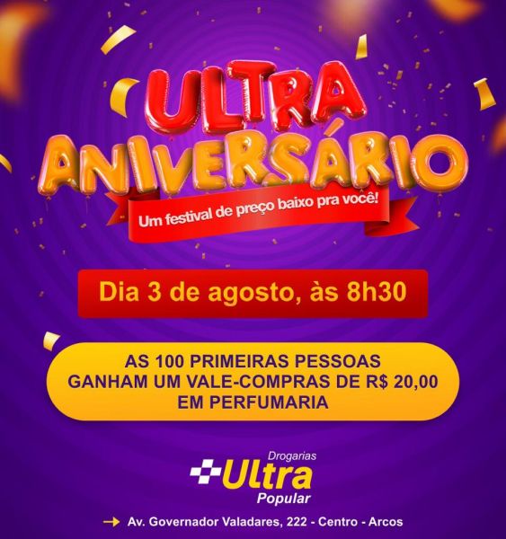 O aniversário é da Ultrapopular mas o presente é para você