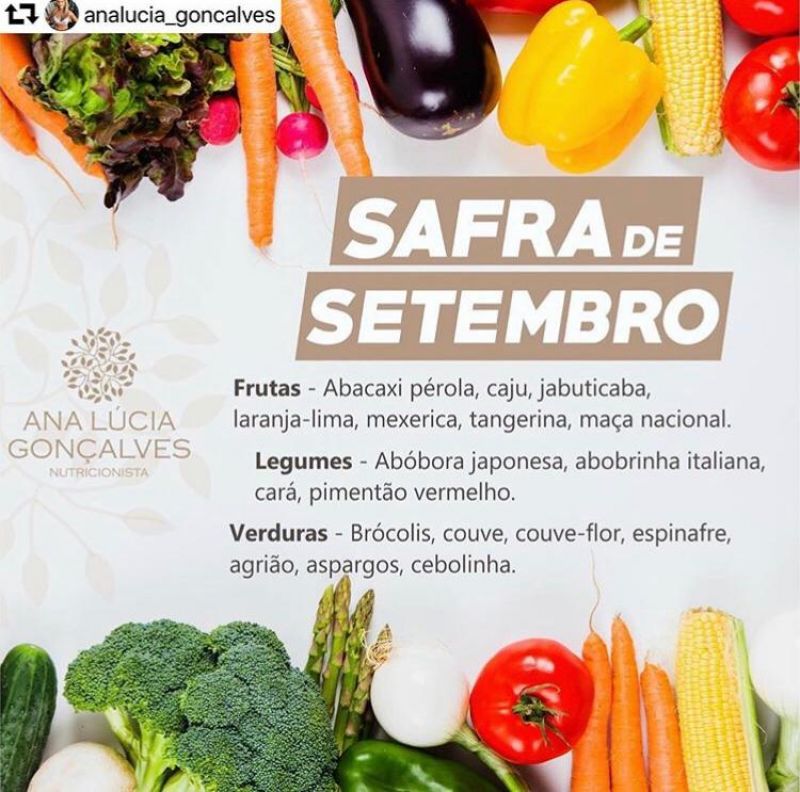 Tenha uma melhor alimentação em setembro conhecendo a safra do mês