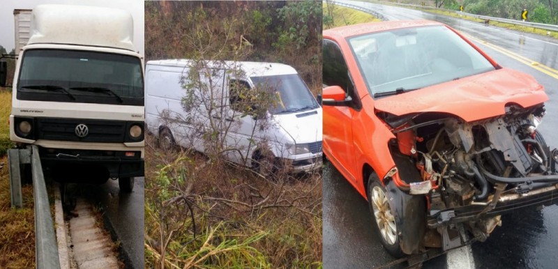 Polícia Rodoviária registra três acidentes nesta quinta