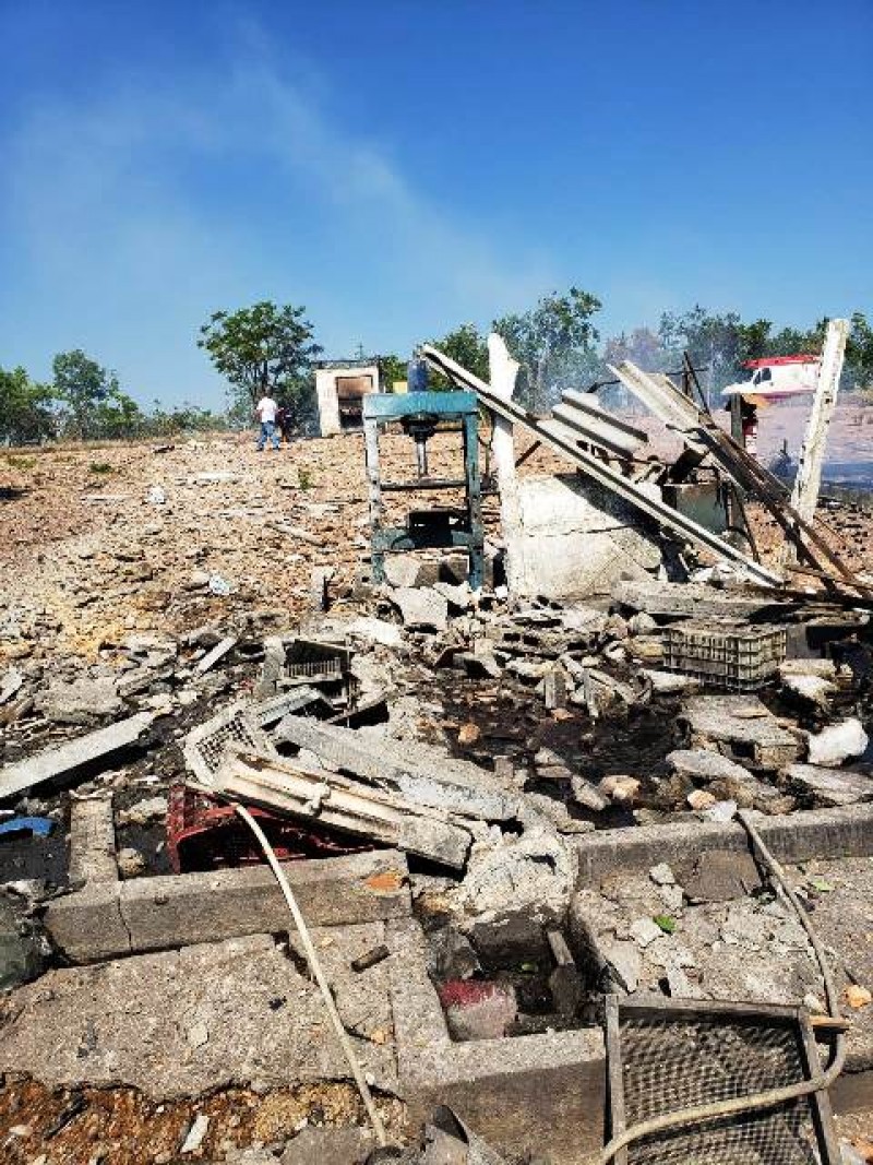 Explosão em fábrica de fogos de Samonte deixa um morto e um gravemente ferido