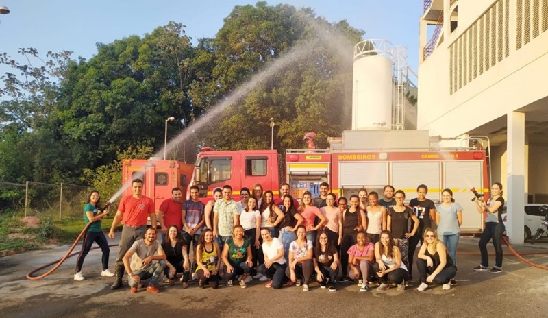 5º Pelotão de Bombeiros Militar ministra treinamento na Santa Casa de Formiga