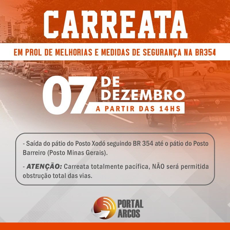Chega de fazer mais vítimas! O perigo da BR 354 tem que acabar! Todos em prol da segurança e da vida dia 7 de dezembro