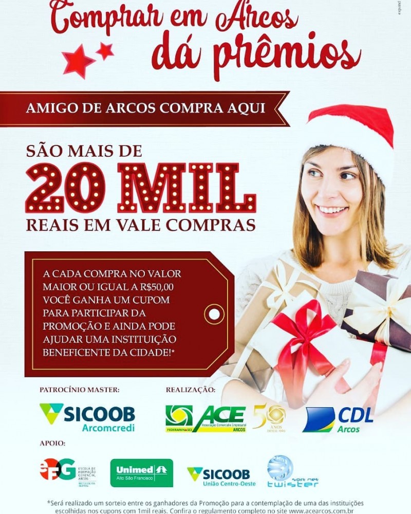Promoção "Comprar em Arcos Dá Prêmios"!