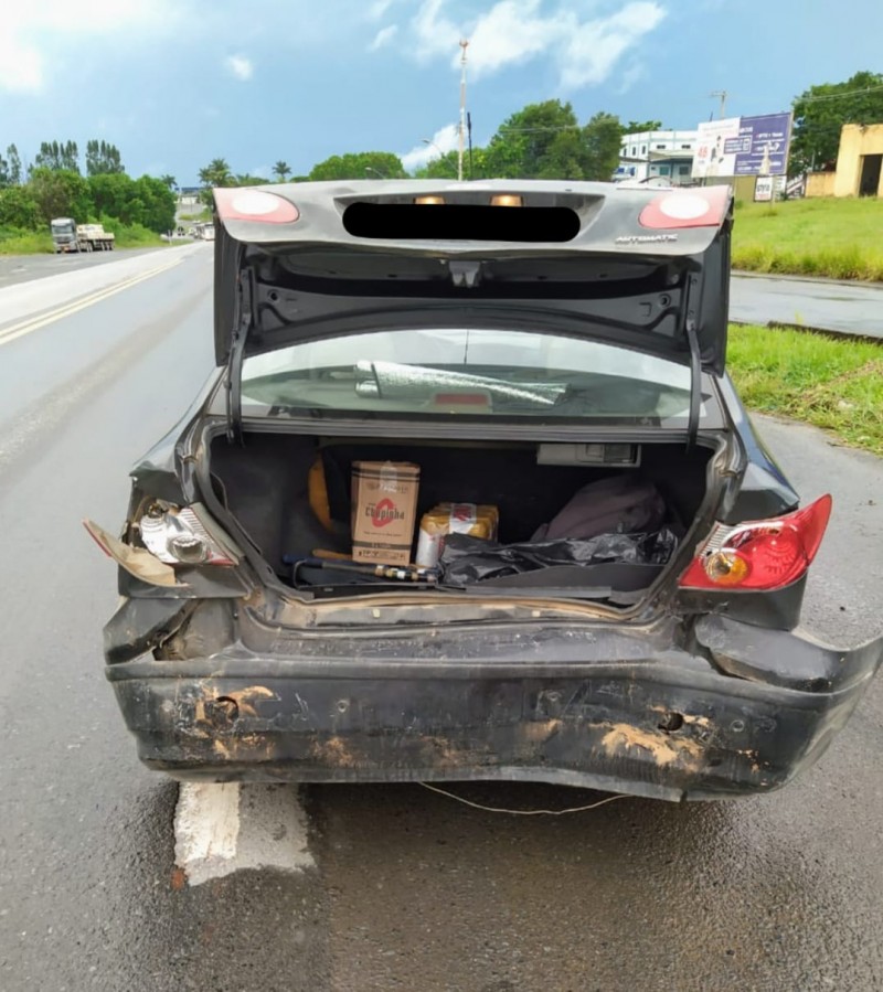 Jovem e senhora de 70 anos ficam feridas após  colisão de carros na BR 354
