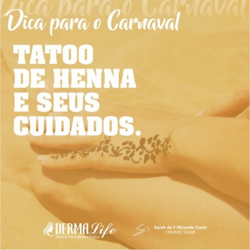 Dicas para o carnaval: Tattoo de Henna e seus cuidados