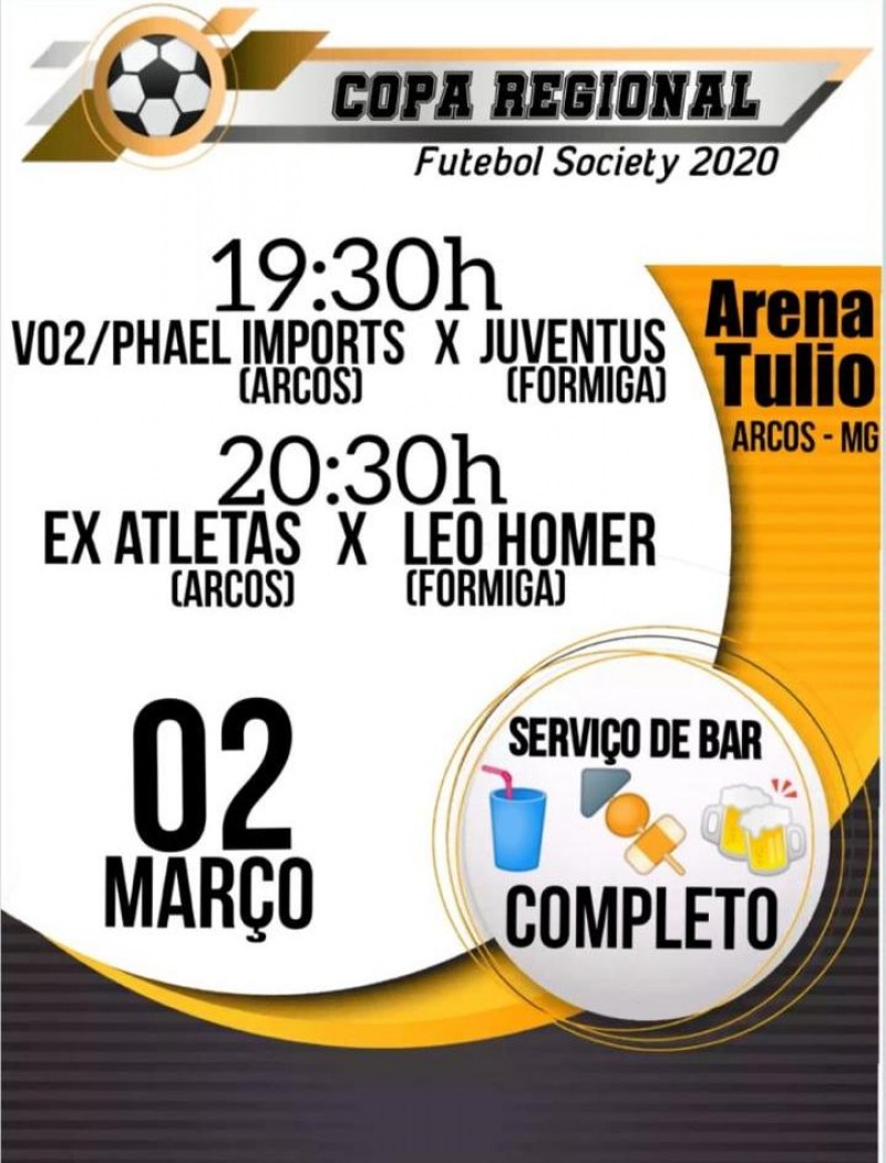 Segunda feira com mais dois jogos pelo Campeonato Regional de Futebol Society