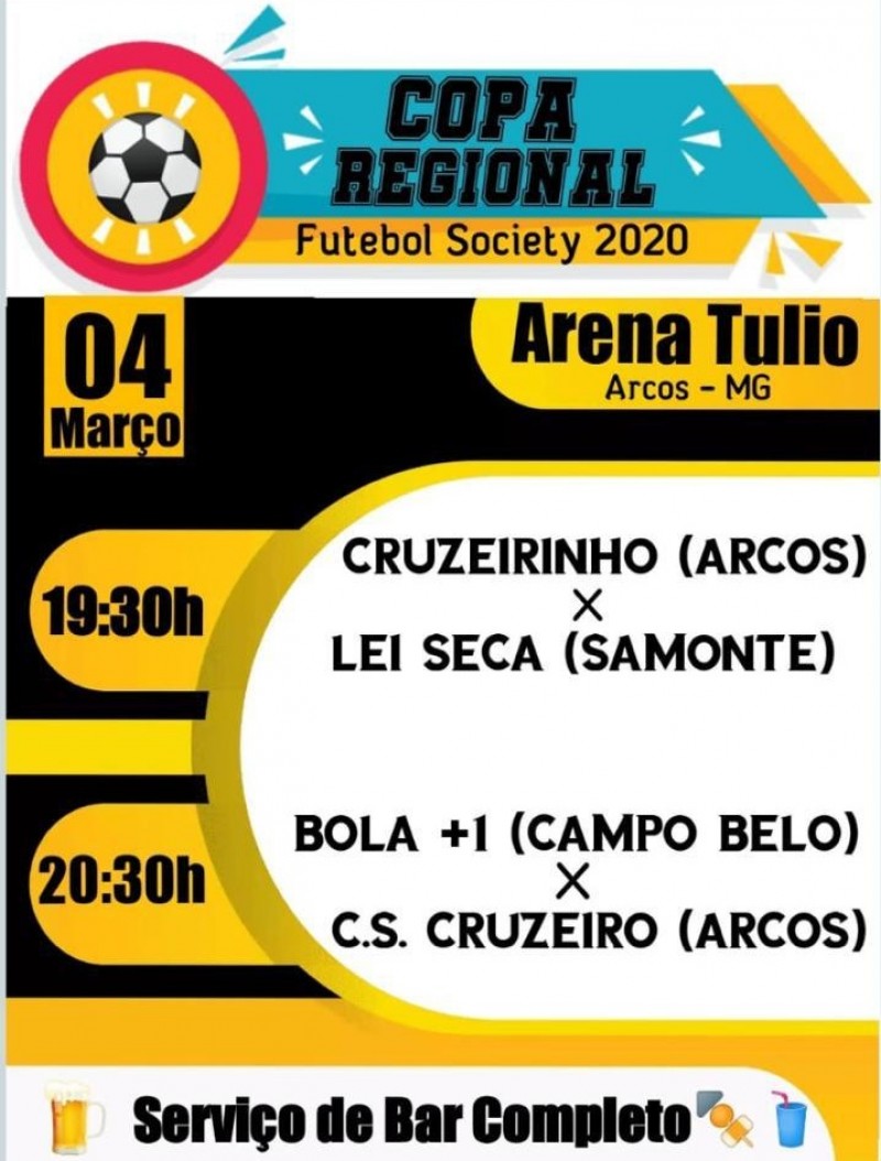 Campeonato Regional de Futebol Society continua nesta Quarta feira (04)