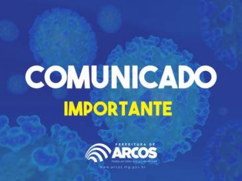CASOS SUSPEITOS DE CORONAVÍRUS EM ARCOS TESTAM NEGATIVO