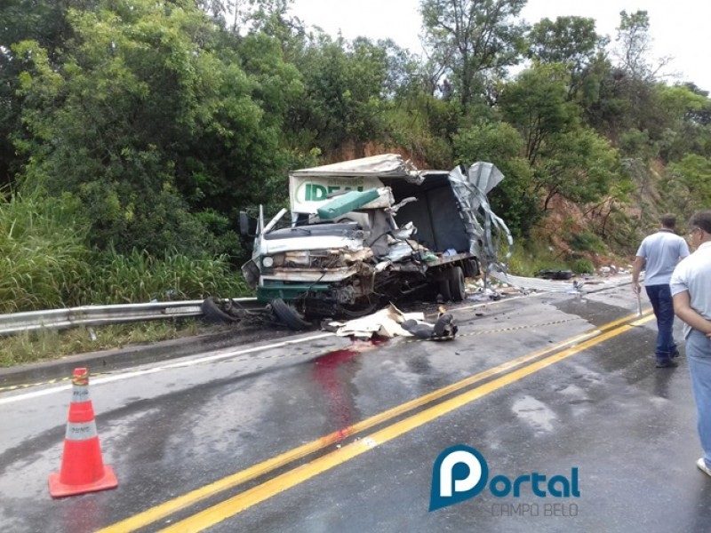 Grave acidente deixa uma vítima fatal na BR-354, próximo a Campo Belo