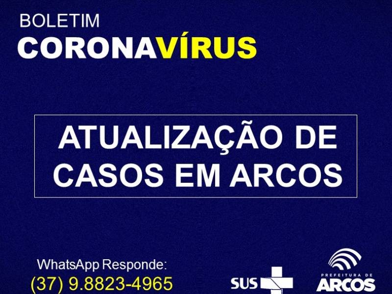 ATUALIZANDO: SOBEM PARA 6 OS CASOS SOB INVESTIGAÇÃO DE CORONAVÍRUS EM ARCOS