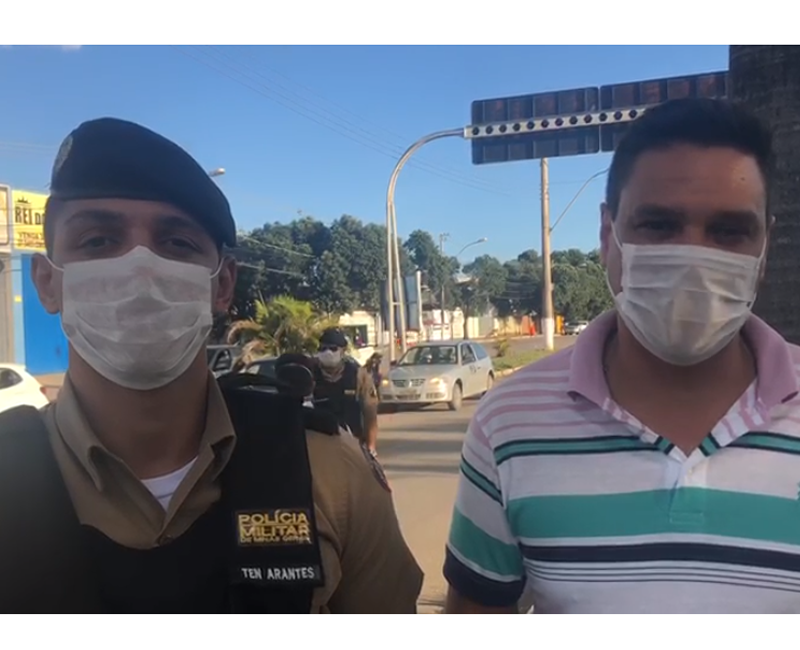 Começou hoje a barreira sanitária na cidade de Arcos.
