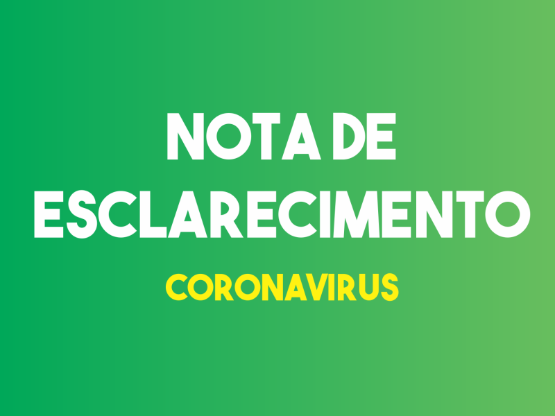 NOTA DE ESCLARECIMENTO