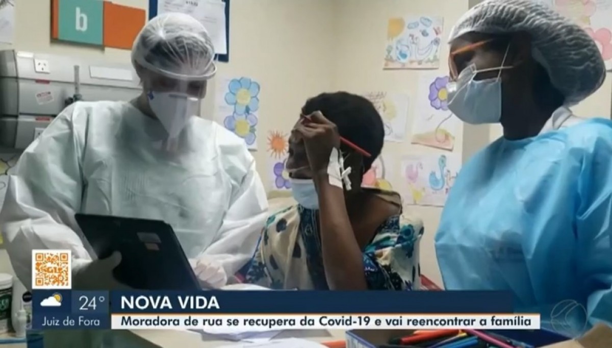 Moradora em situação de rua que se curou da Covid-19 no RJ pode rever a família em Lagoa da Prata após 10 anos