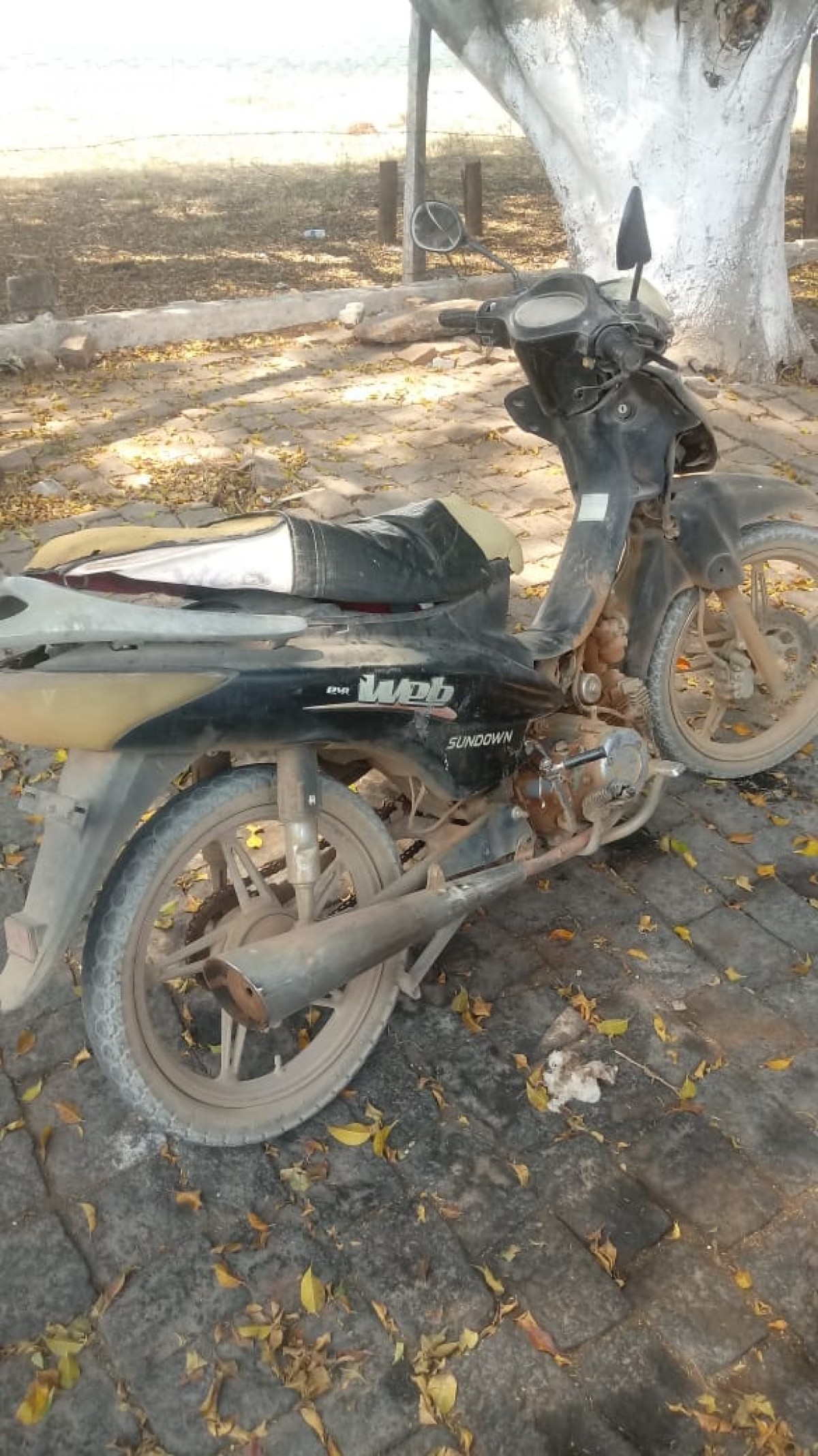 Polícia Militar Rodoviária aborda condutor inabilitado com motoneta sem placa e chassi alterado