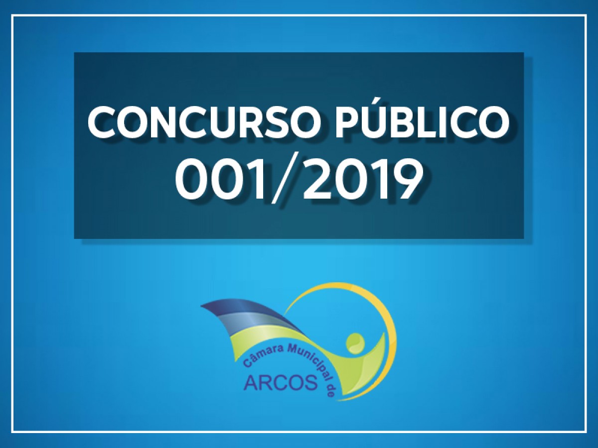 Reabertas as inscrições e nova data da Prova Objetiva  para o concurso da Câmara Municipal de Arcos/MG  Salários de até R$ 3.252,05