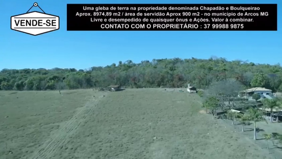 Vende-se terreno aproximadamente 8.974 metros quadrados em Área nobre da região rural de Arcos