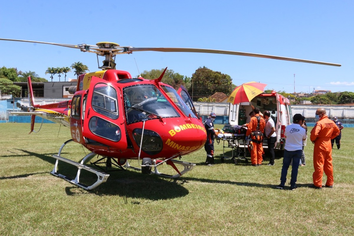 Em Bambuí/MG - Bebê de 1 ano é transferido de helicóptero após ser picado por escorpião