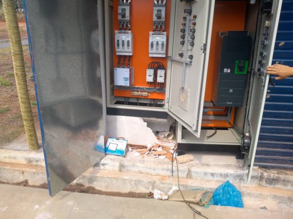 Infratores arrombam cômodo e furtam equipamentos da ETE