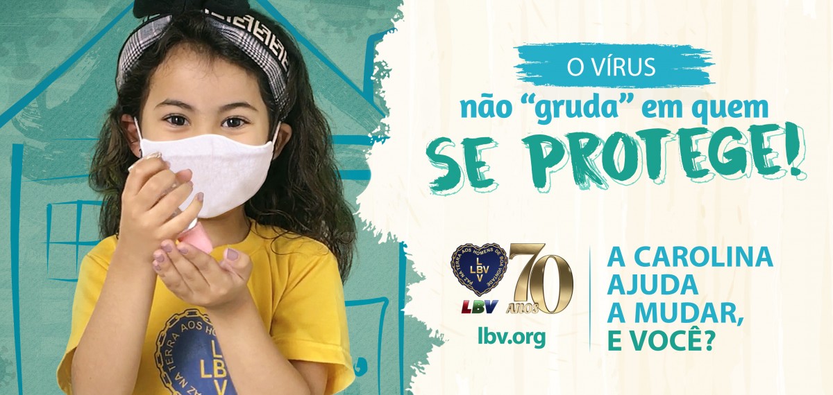 Campanha da LBV incentiva hábitos saudáveis em tempos de pandemia