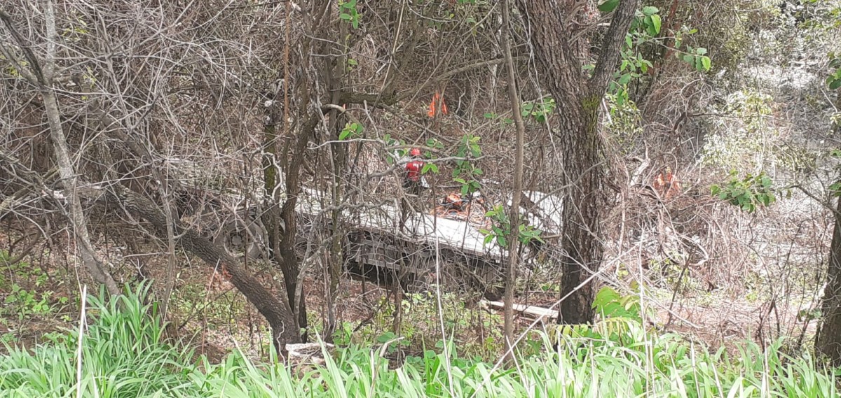 Motorista morre após caminhão sair da pista e cair em abismo na BR 354
