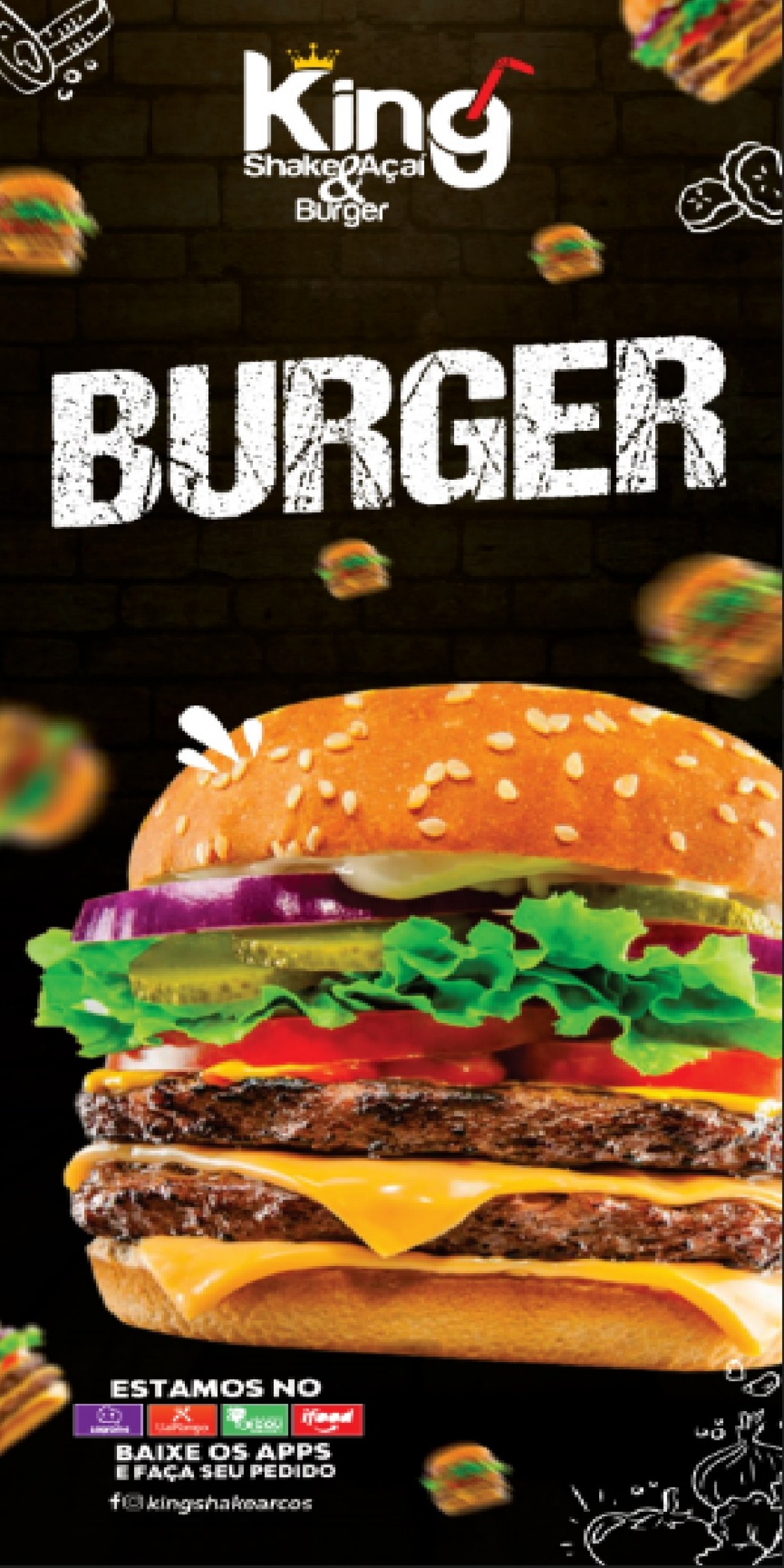Comece o final de semana desfrutando da novidade do King Shake, Açaí e Burger