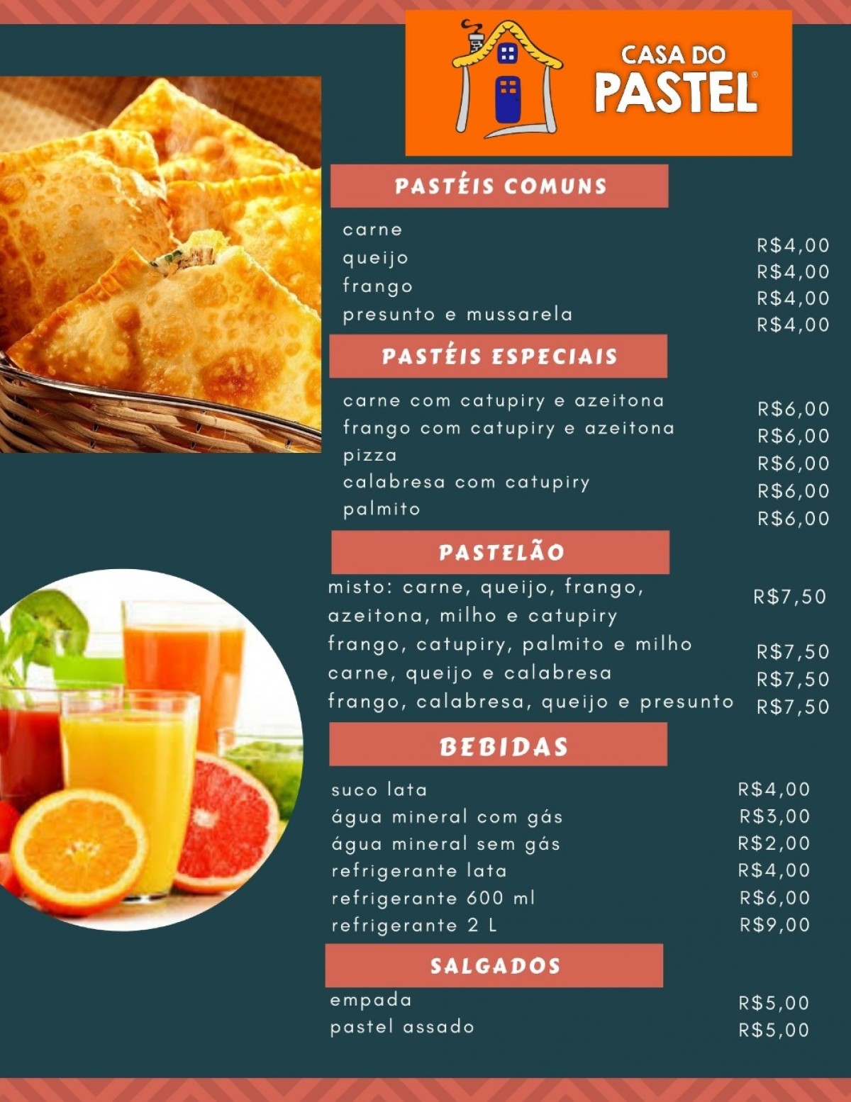 Sextou e a dica de hoje é: coma um pastel, venha escolher seu sabor preferido na Casa do Pastel