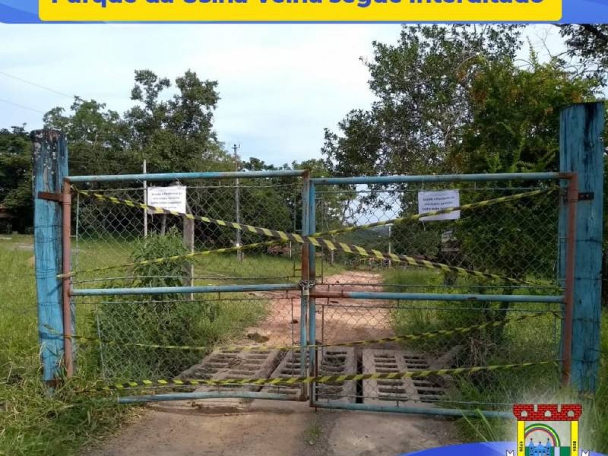 USINA VELHA - PARQUE ESTÁ FECHADO PARA EVITAR A AGLOMERAÇÃO EM TEMPO DE PANDEMIA