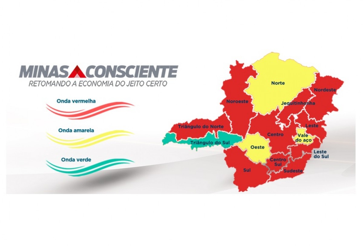 Minas Consciente - Regiões Vale do Aço e Oeste avançaram para a onda amarela