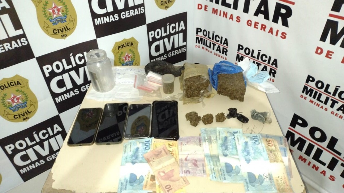 PCMG e PMMG prendem três homens e apreendem drogas em Pains