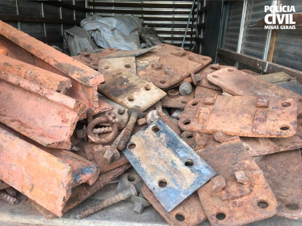PCMG recupera mais de uma tonelada de materiais furtados em Arcos
