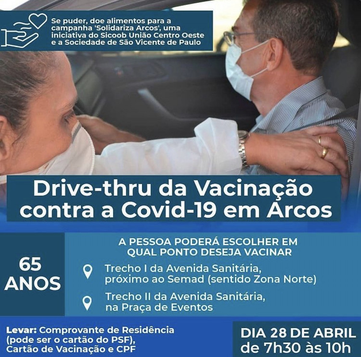CHEGOU A VEZ DOS IDOSOS DE 65 ANOS; VACINAÇÃO CONTRA A COVID-19 SERÁ NESTA QUARTA (28)