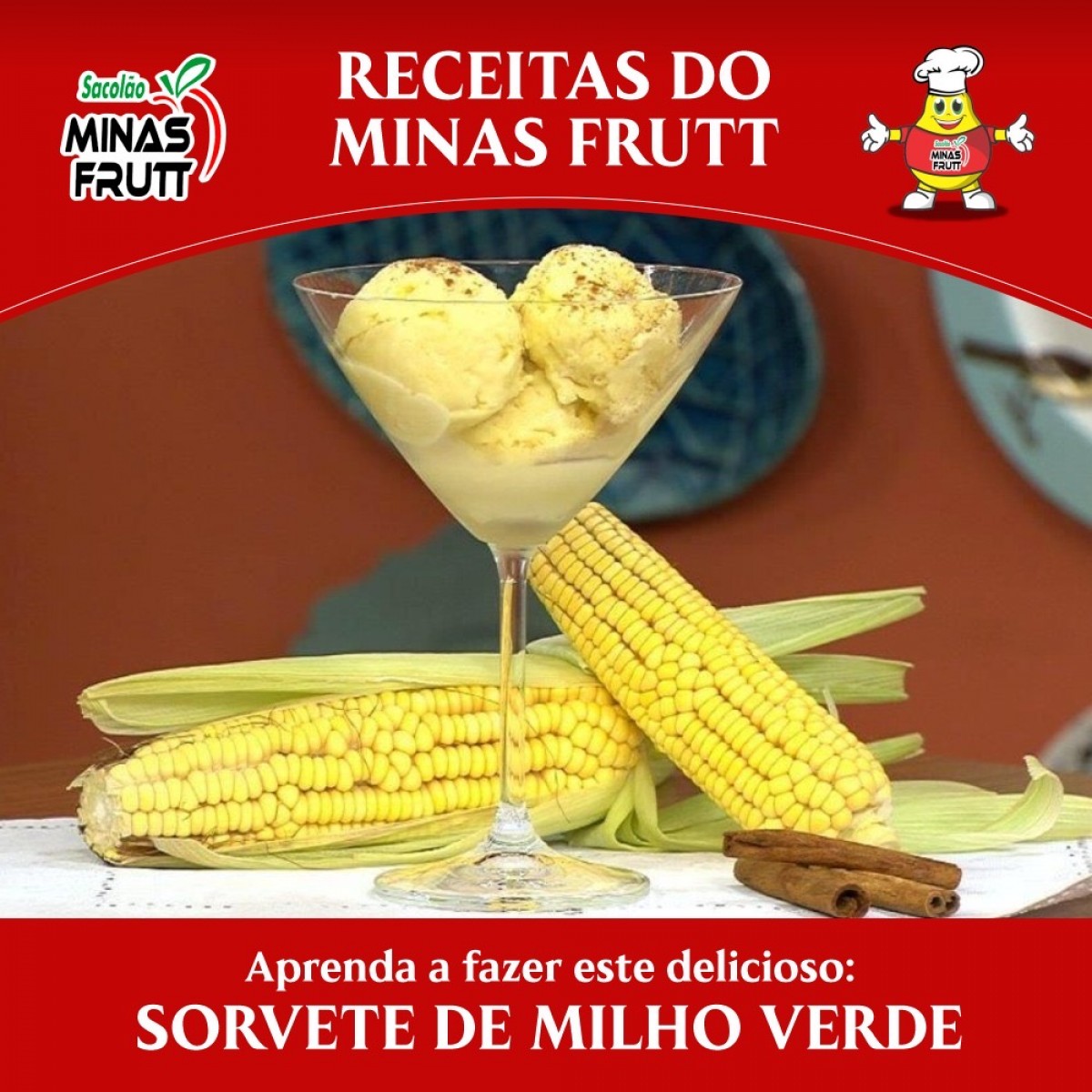 Conhece o sorvete de milho verde caseiro?