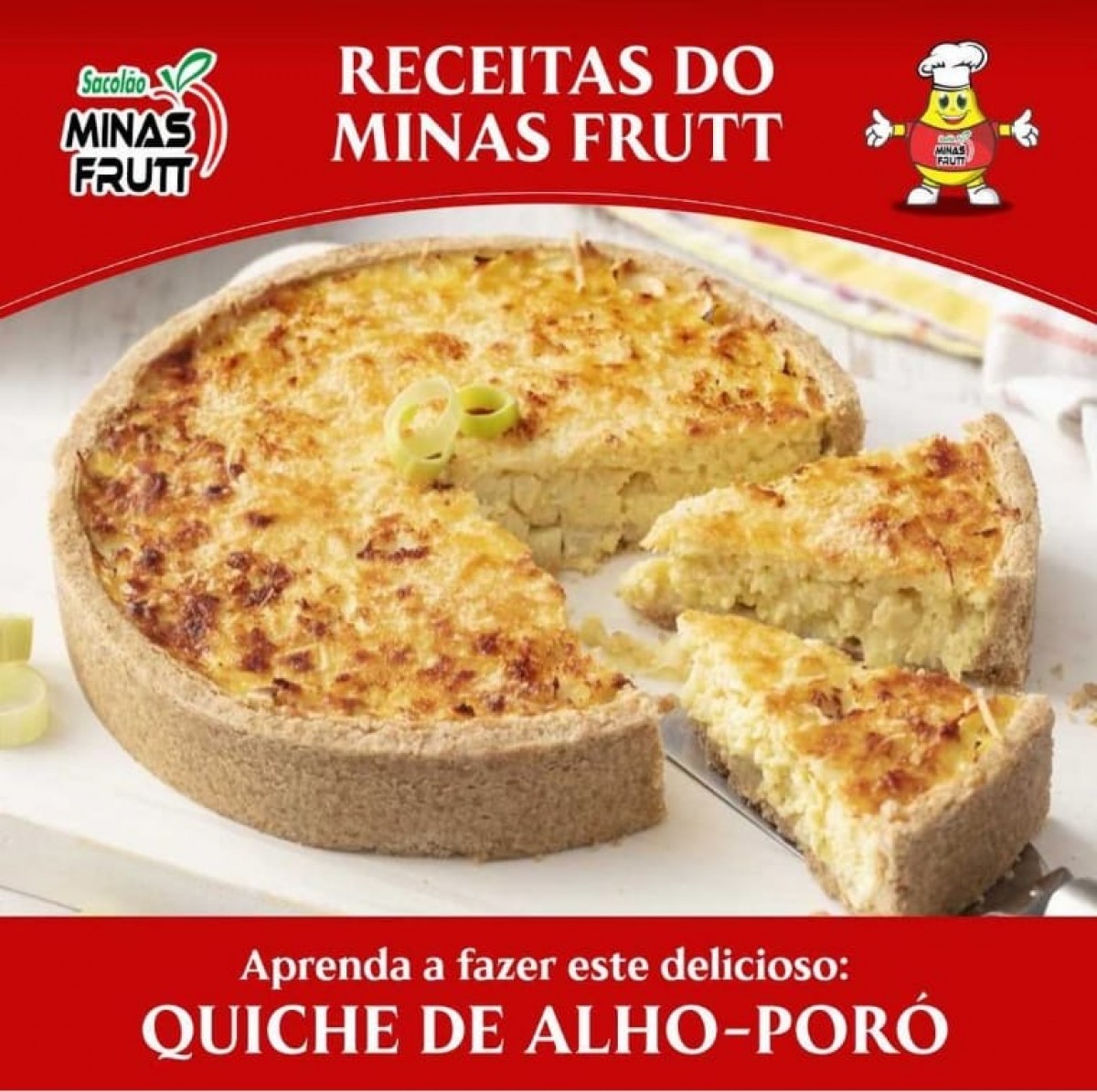 Aprenda a fazer esta delicioso quiche de alho-poró