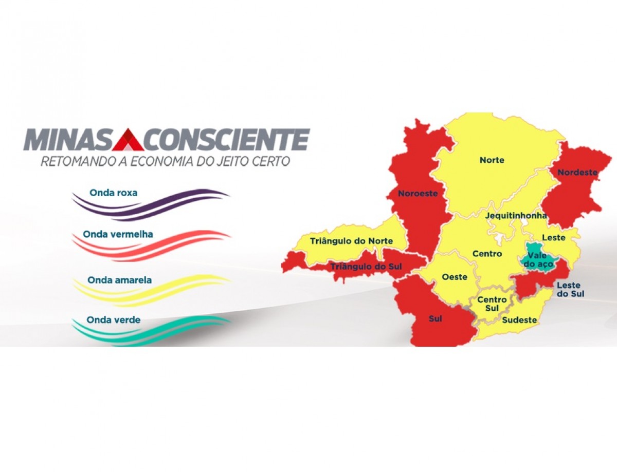 Minas Consciente - Macrorregião Oeste avança para a onda amarela