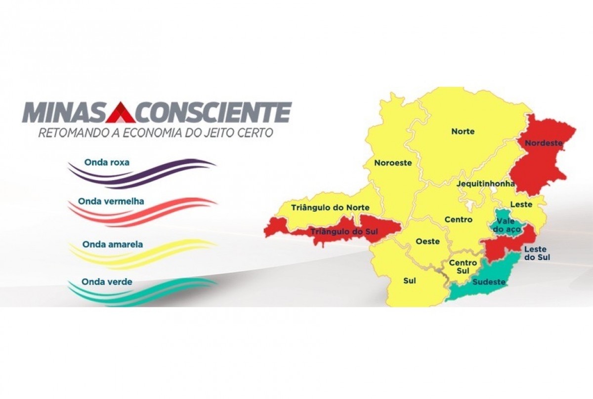 Incidência da covid-19 cai 23% em Minas e indicador de complicações pela doença atinge o menor patamar desde o início do ano