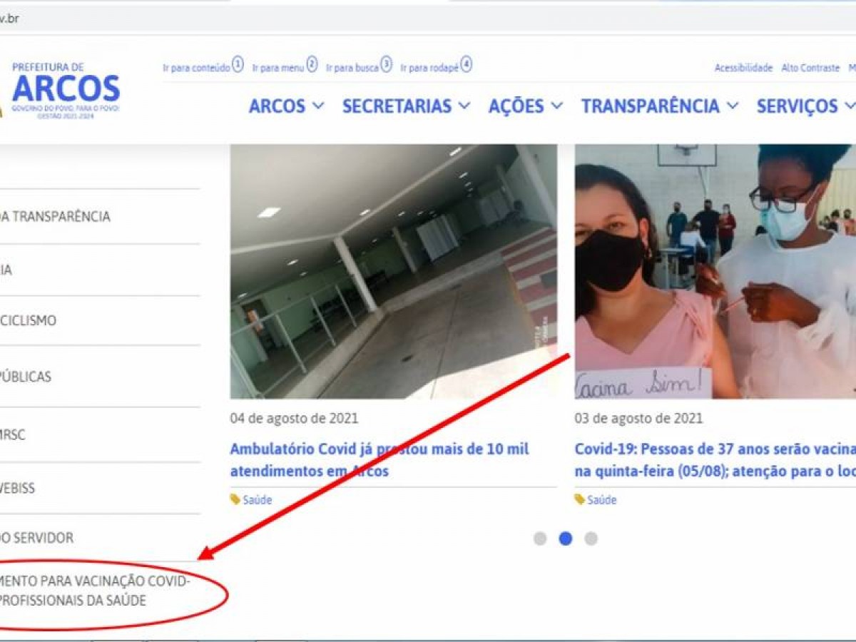 Covid-19: Cadastro para Profissionais da Saúde serem vacinados é reaberto nesta quinta (05/08)