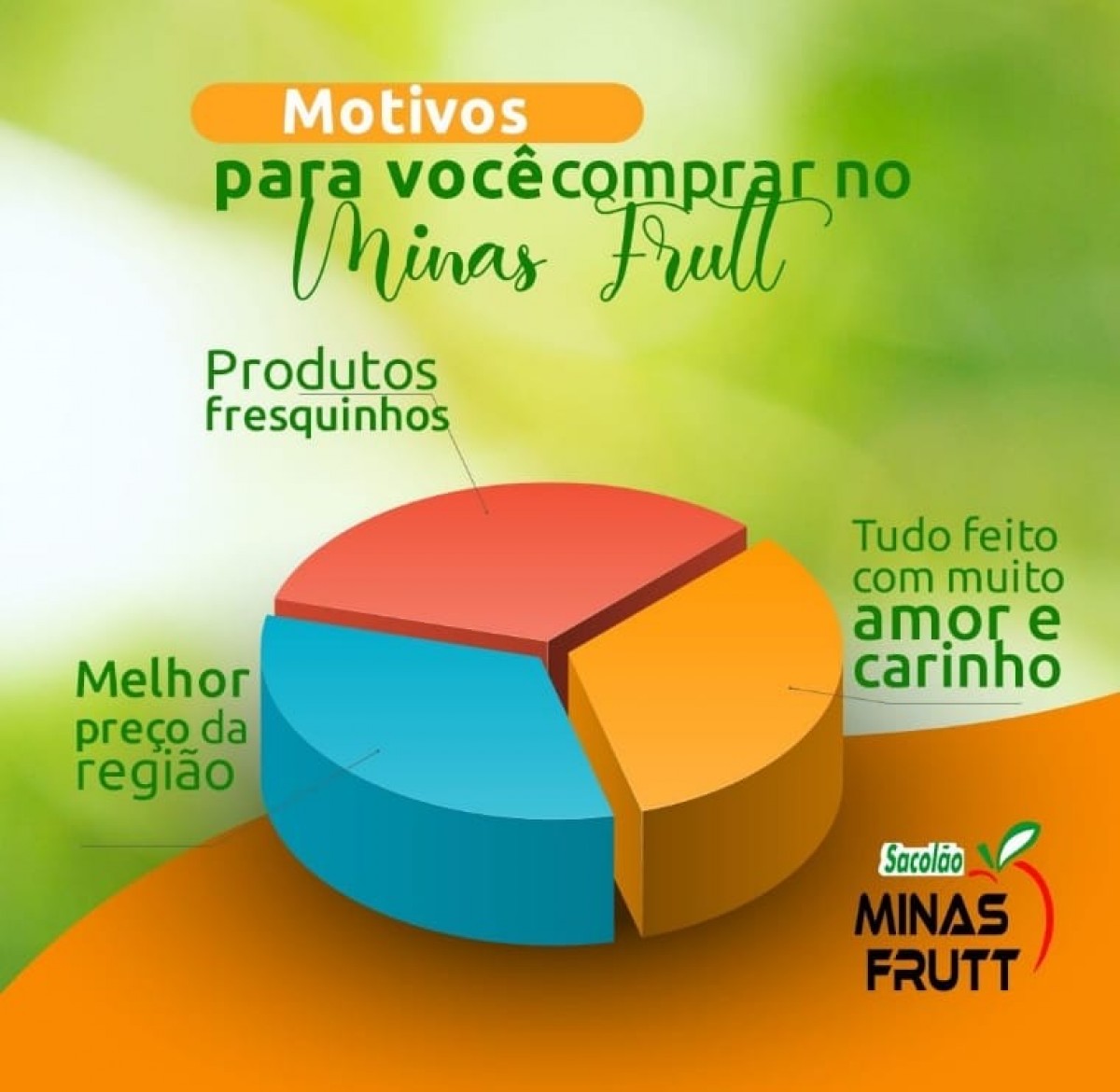 O que não falta são motivos para o Minas Frutt ser o seu hortifruti preferido, não é mesmo?