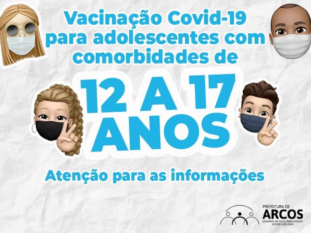Covid-19: adolescentes de 12 a 17 anos com comorbidades serão vacinados na sexta-feira (24)