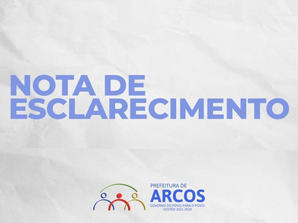 Curso ofertado em Arcos com a imagem da Prefeitura não tem nenhuma relação com o Governo Municipal